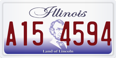IL license plate A154594