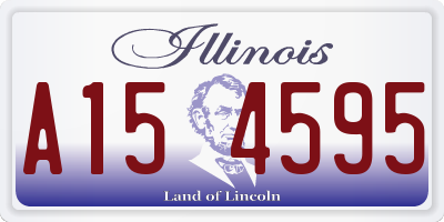 IL license plate A154595