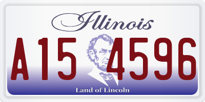 IL license plate A154596