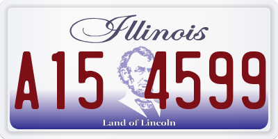 IL license plate A154599