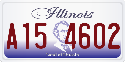 IL license plate A154602