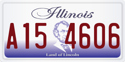 IL license plate A154606
