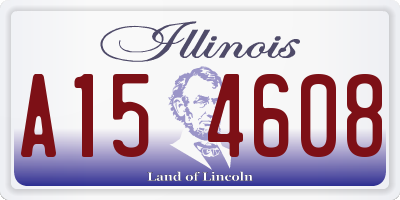 IL license plate A154608