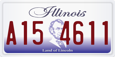 IL license plate A154611