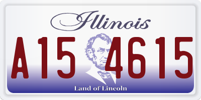 IL license plate A154615