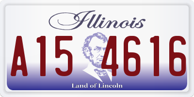 IL license plate A154616