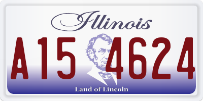 IL license plate A154624