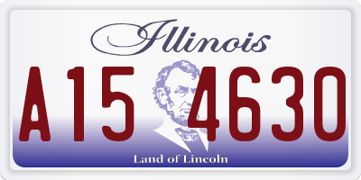 IL license plate A154630