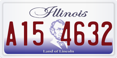 IL license plate A154632