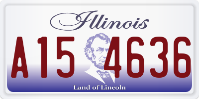 IL license plate A154636