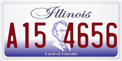 IL license plate A154656
