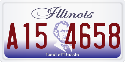 IL license plate A154658