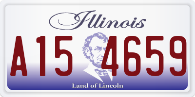 IL license plate A154659