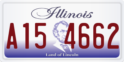 IL license plate A154662