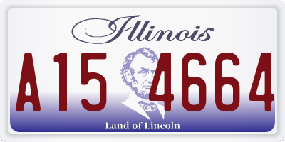 IL license plate A154664