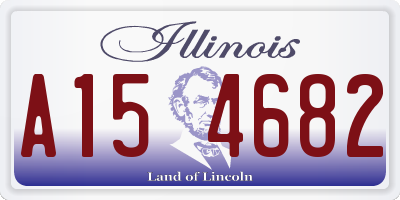 IL license plate A154682