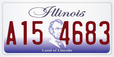 IL license plate A154683