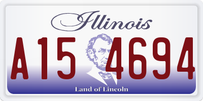 IL license plate A154694