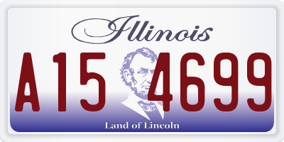 IL license plate A154699