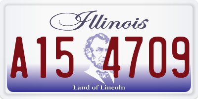 IL license plate A154709