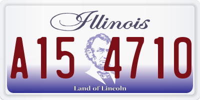 IL license plate A154710