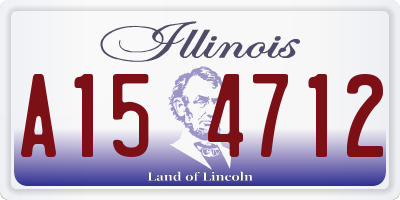 IL license plate A154712