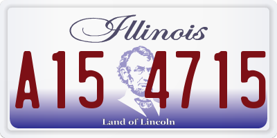 IL license plate A154715