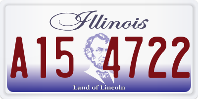 IL license plate A154722