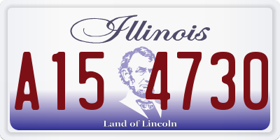 IL license plate A154730