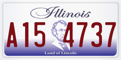 IL license plate A154737