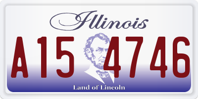 IL license plate A154746