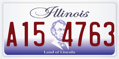 IL license plate A154763