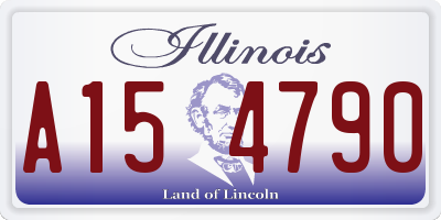 IL license plate A154790