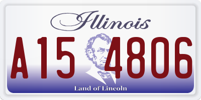 IL license plate A154806