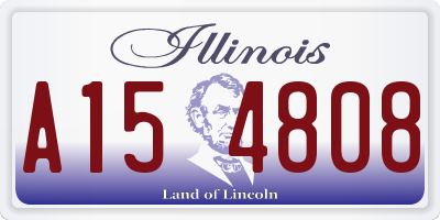 IL license plate A154808