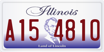 IL license plate A154810