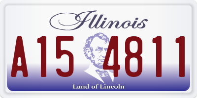 IL license plate A154811