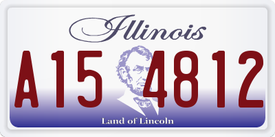 IL license plate A154812