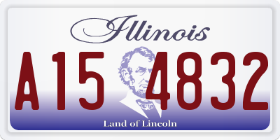 IL license plate A154832