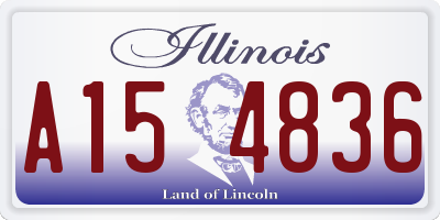 IL license plate A154836