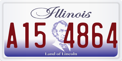 IL license plate A154864