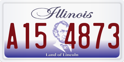 IL license plate A154873