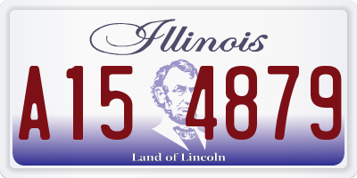 IL license plate A154879
