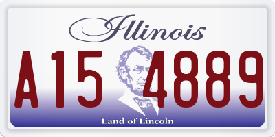 IL license plate A154889