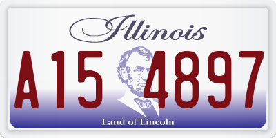 IL license plate A154897
