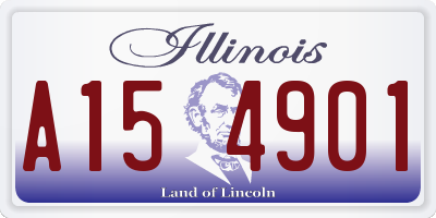 IL license plate A154901