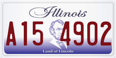 IL license plate A154902