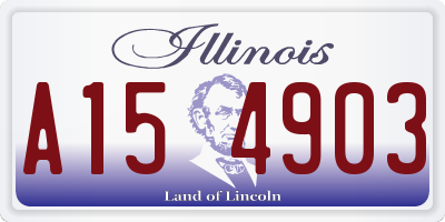 IL license plate A154903