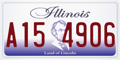IL license plate A154906