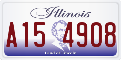 IL license plate A154908